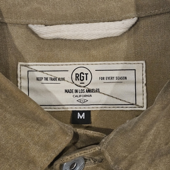Rogue Territory Waxed Supply Jacket in Tan M - Picture 4 of 12